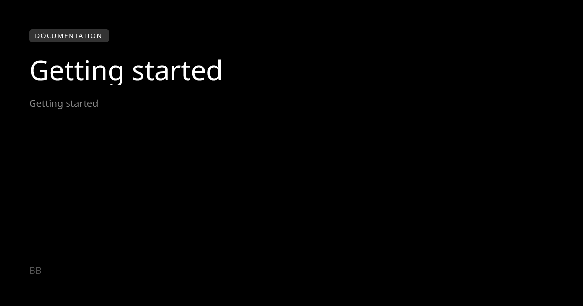 Getting started | Bringboard Docs